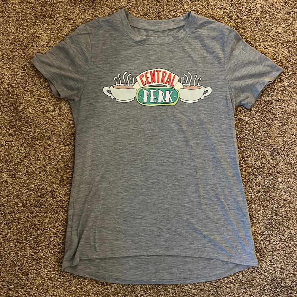 grey central perk t-shirt.